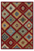yıkanabilir kaymaz taban şönil dokuma halı 80x150 kirmizi; renkli