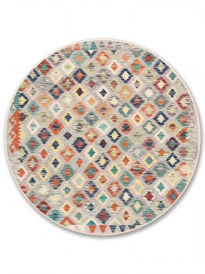 Arte VN123-2 Modern Geometrik Desenli Renkli Dekoratif Şönil Halı