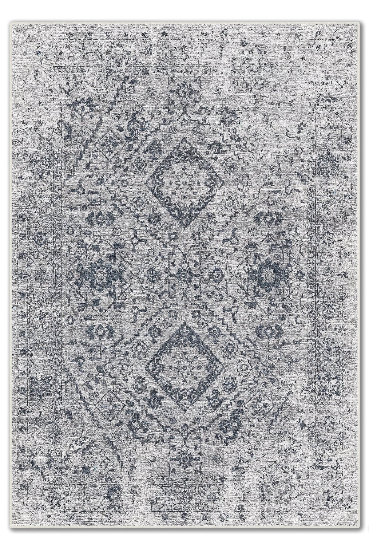 Arte VN131-2 Klasik Vintage Desenli Renkli Dekoratif Şönil Halı