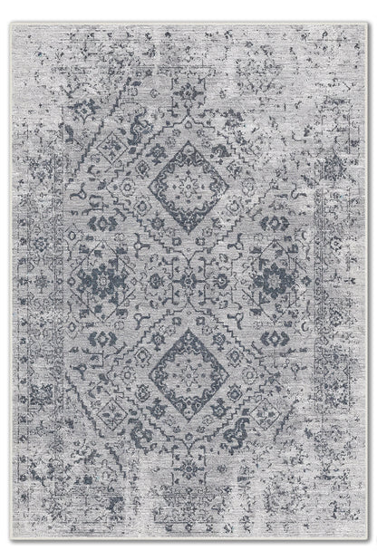 Arte VN131-2 Klasik Vintage Desenli Renkli Dekoratif Şönil Halı