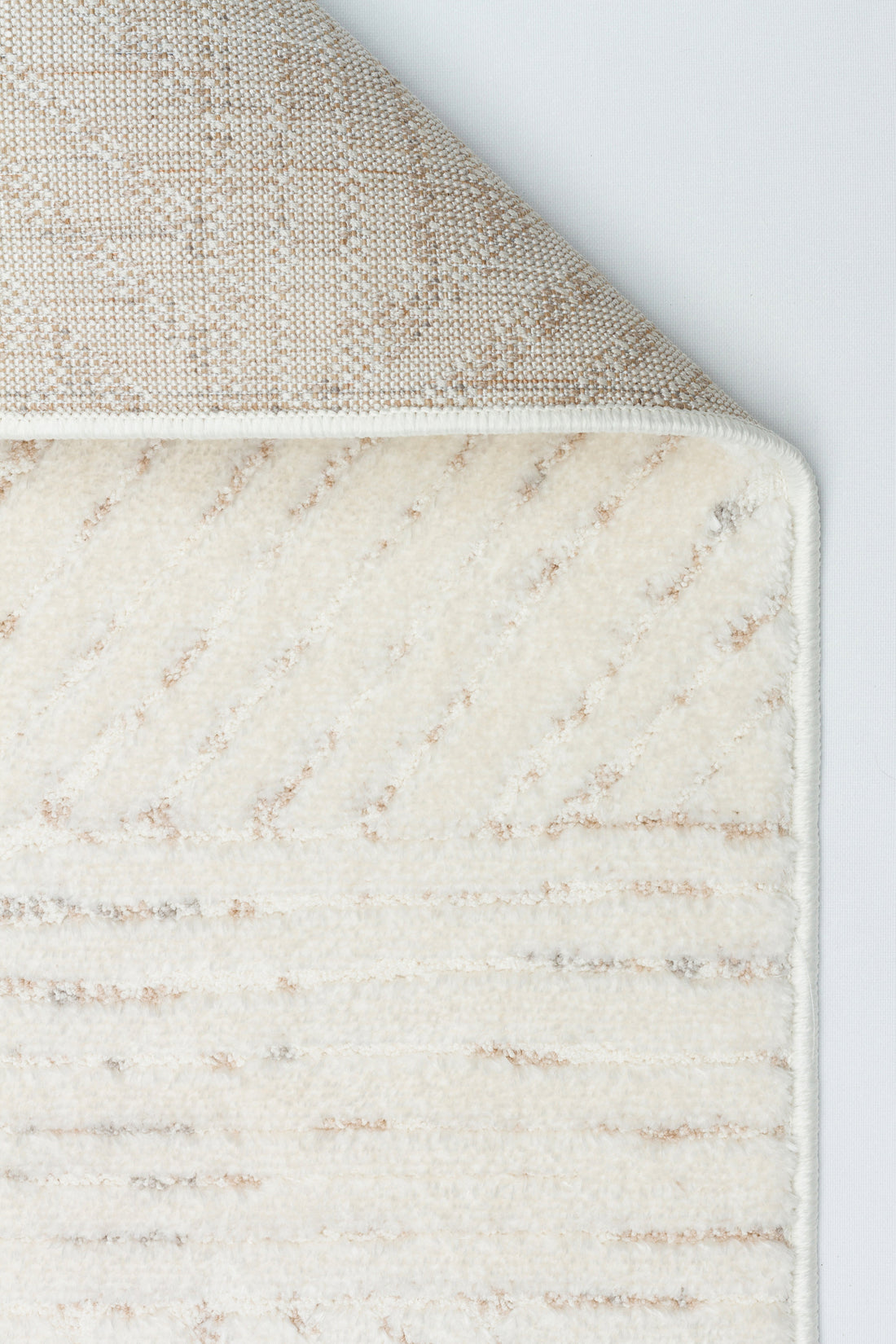 PALERMO A-11487 KREM Kabartmalı Modern Desenli Salon Halısı