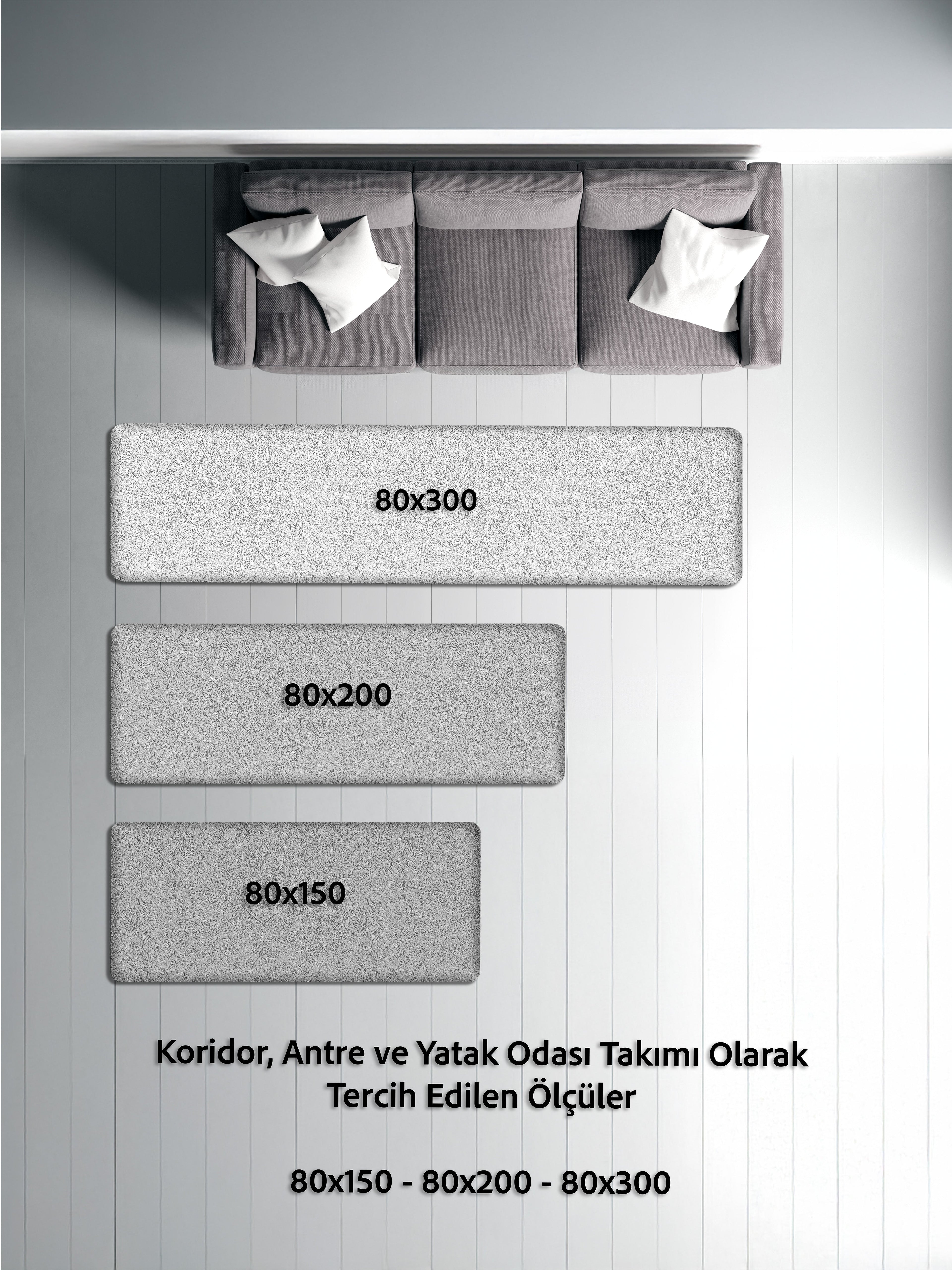 Arte DS268 Modern Geometrik Desenli Dekoratif Dokuma Halı