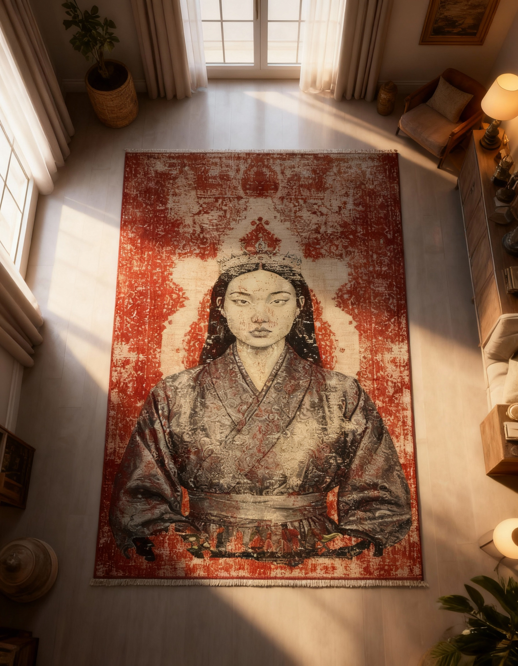 Arte HD008 İnsan Temalı Klasik Dekoratif Dokuma Halı