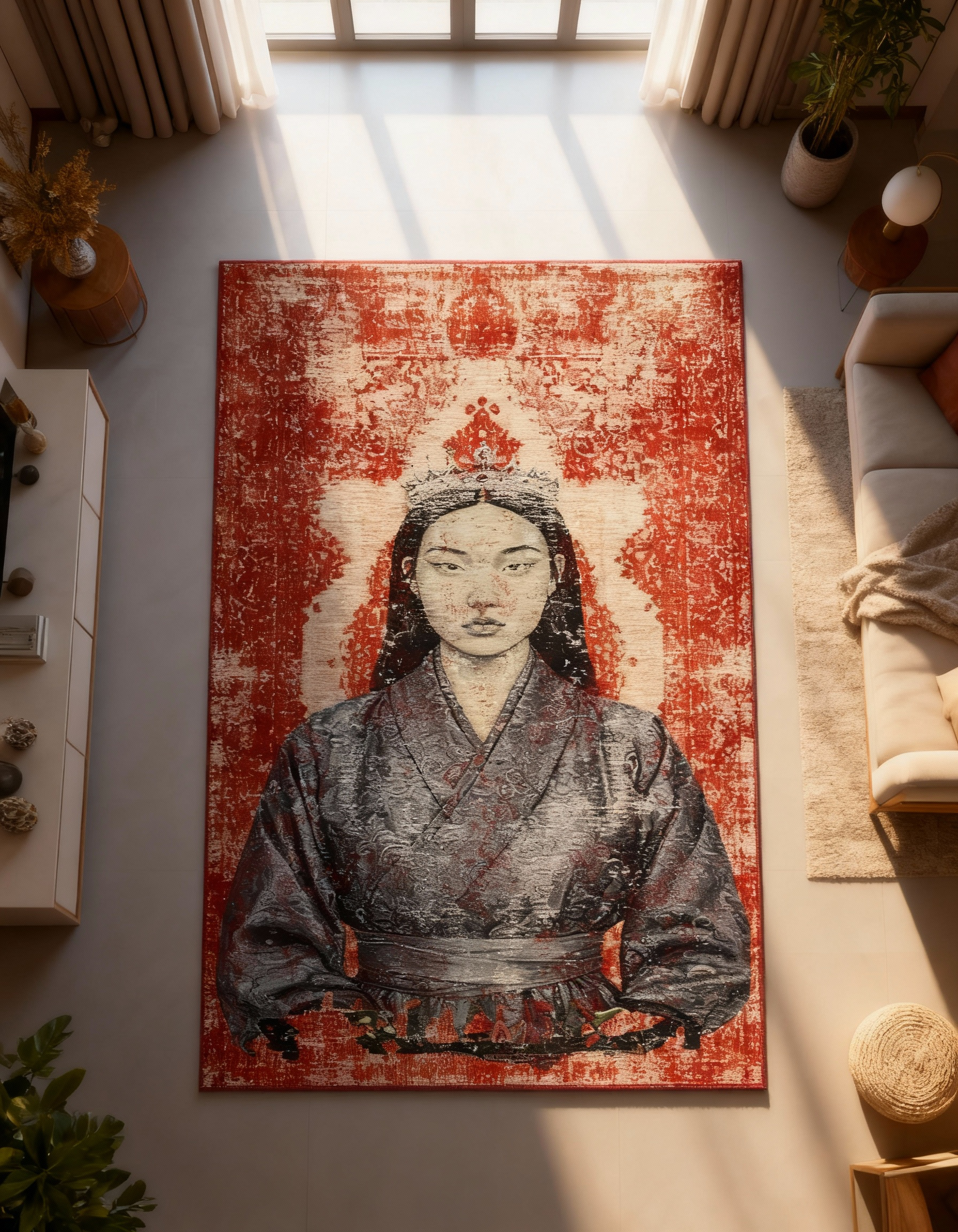 Arte HD008 İnsan Temalı Klasik Dekoratif Dokuma Halı