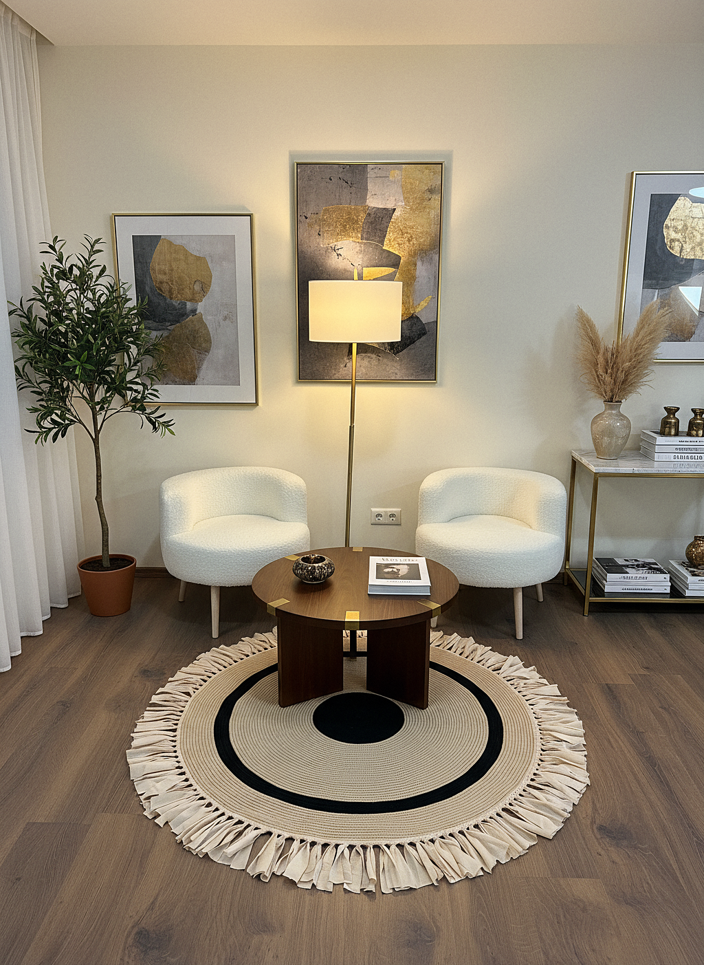 JÜT-999 Elde Dokuma Doğal Jüt Hasır Halı