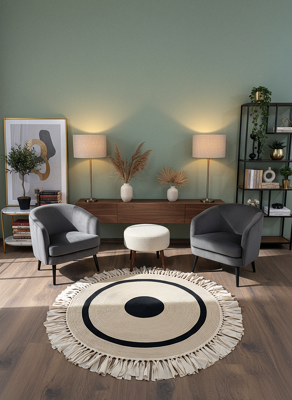 JÜT-999 Elde Dokuma Doğal Jüt Hasır Halı