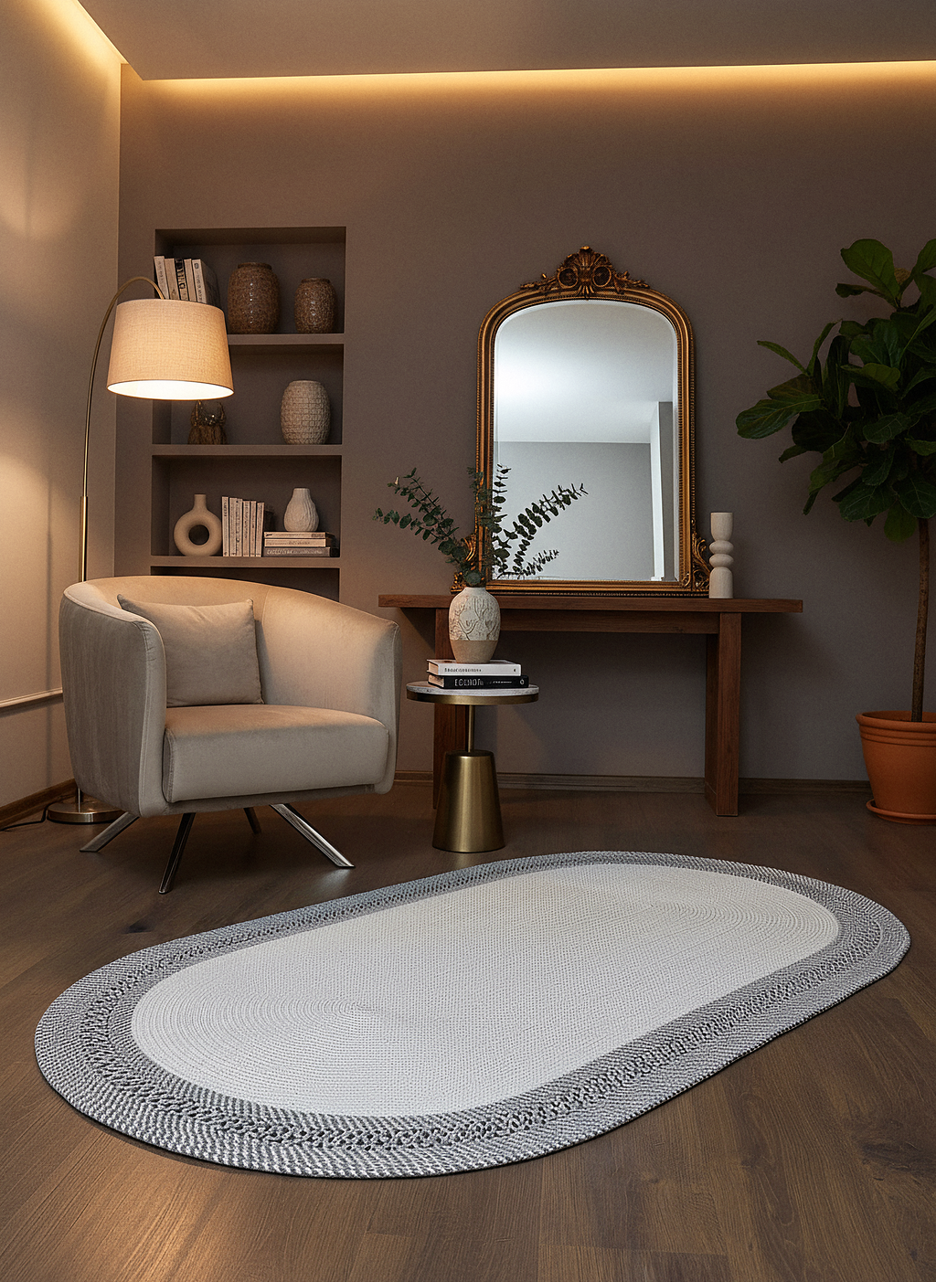 JÜT-C19 Elde Dokuma Doğal Jüt Hasır Halı