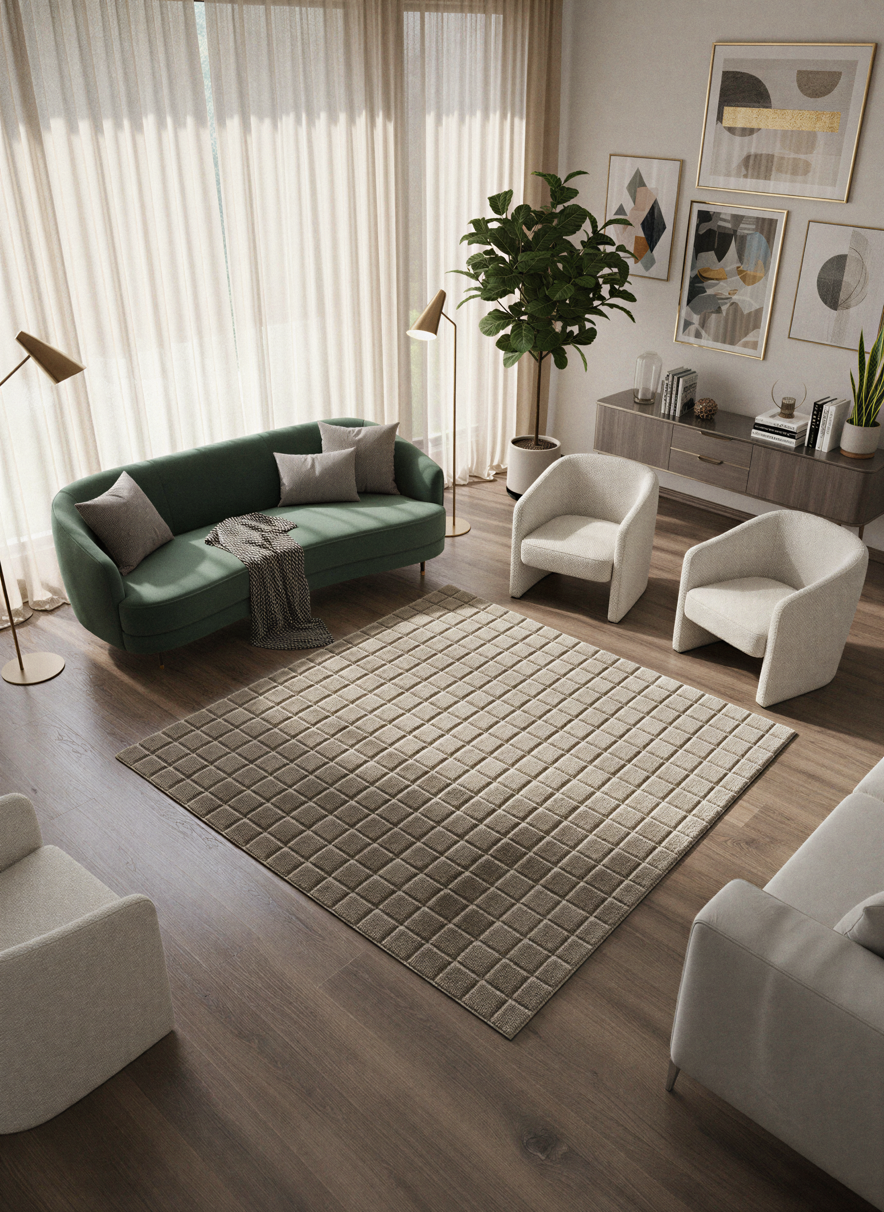 TAVŞAN SAMUR VİZON -  Kaymaz Taban Tavşan Shaggy Yatak Odası Oturma Odası Çocuk Odası Halısı