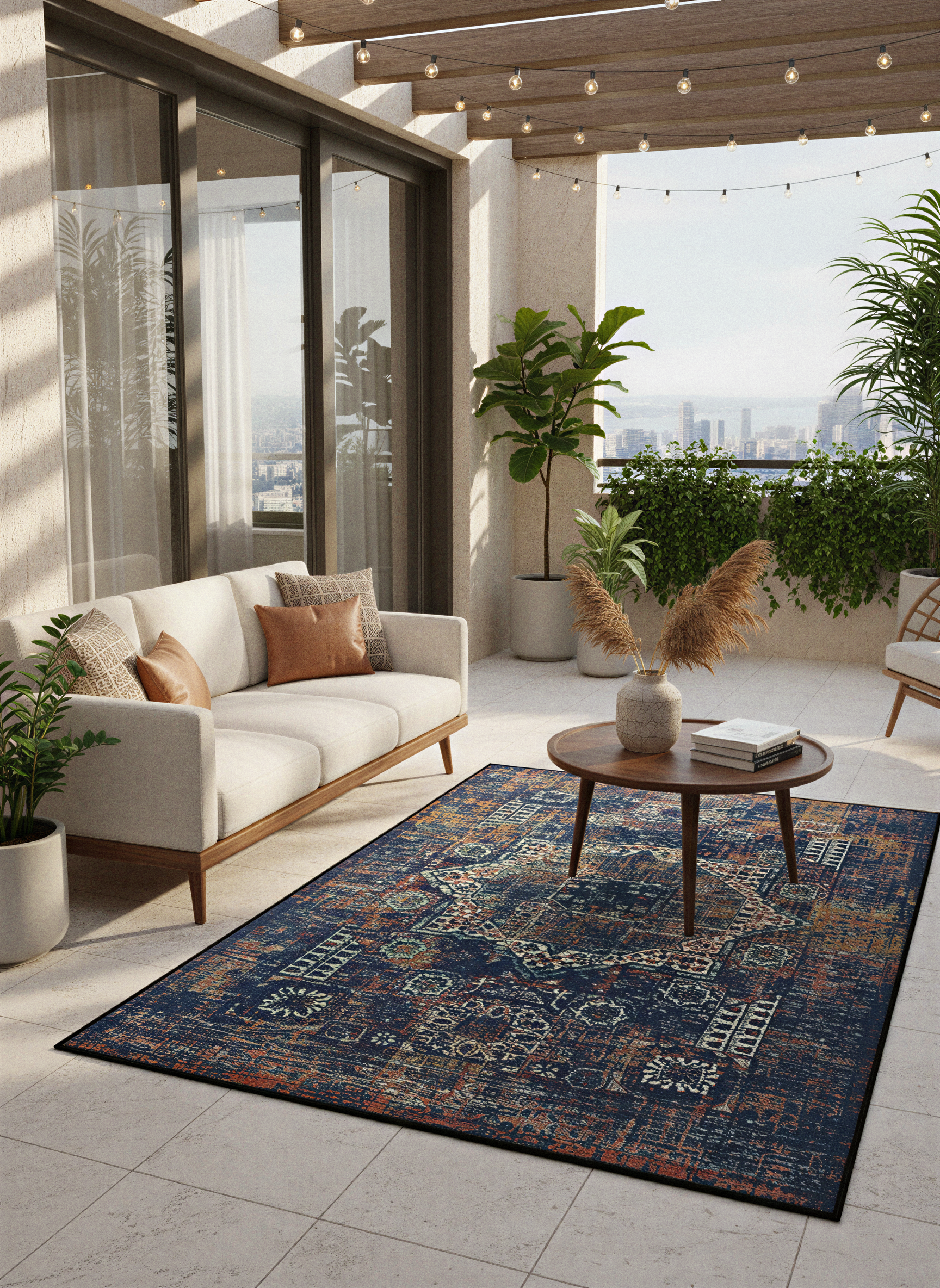 Arte HD021 Vintage Klasik Desenli Dekoratif Dokuma Halı