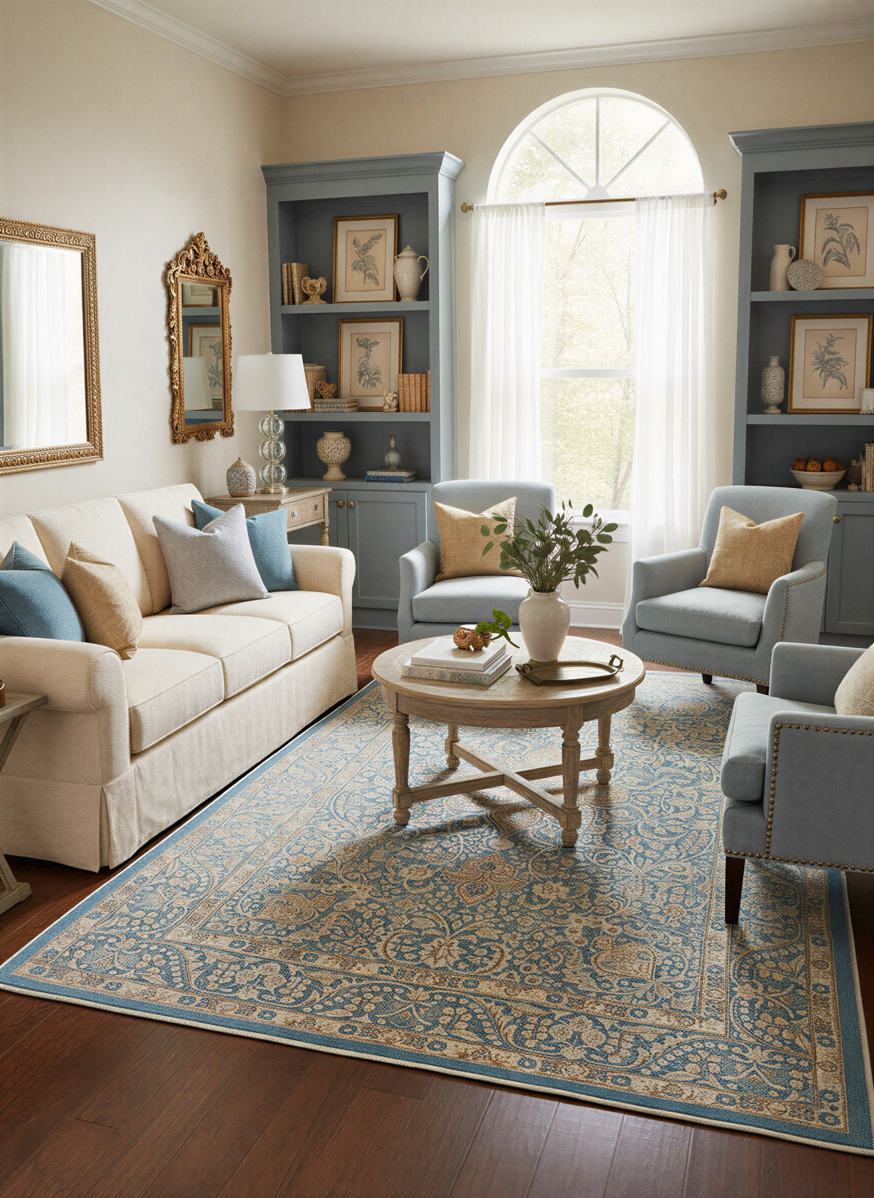 Arte HD019 Vintage Klasik Desenli Dekoratif Dokuma Halı