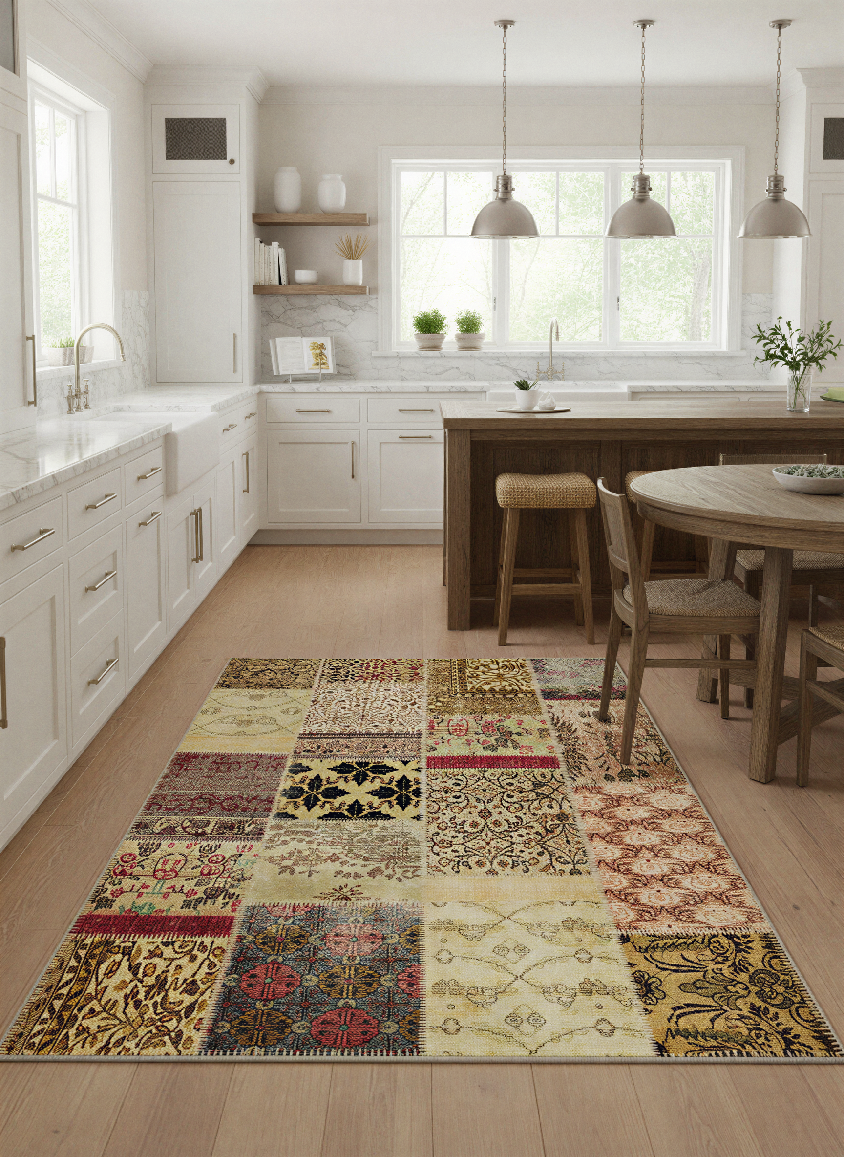 Arte HD015 Patch Klasik Desenli Dekoratif Dokuma Halı