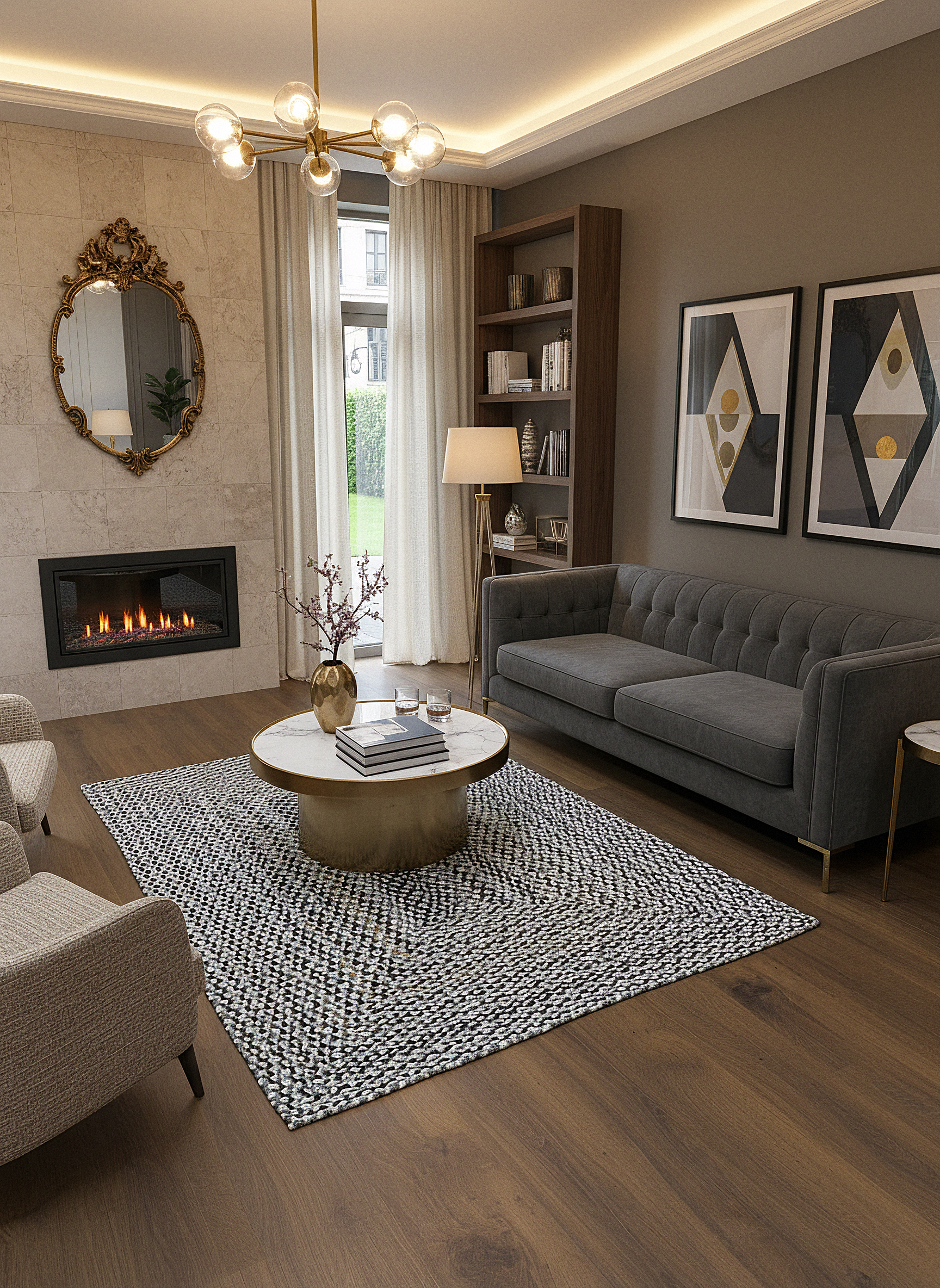 JÜT ÖRGÜ-05 GRİ VİZON El Örgüsü Jüt Hasır Halı