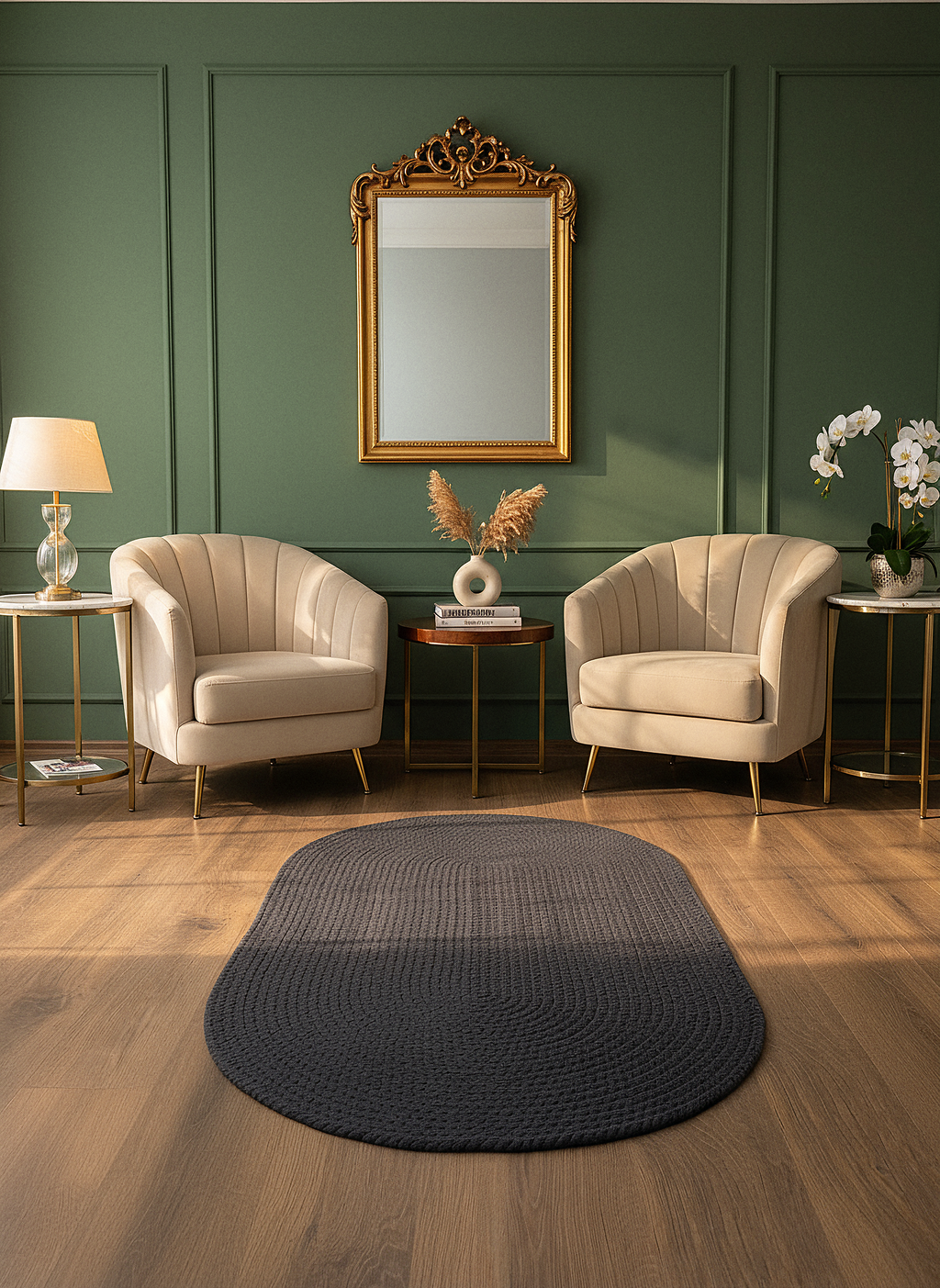 JÜT ÖRGÜ-06 ANTRASİT El Örgüsü Jüt Hasır Halı