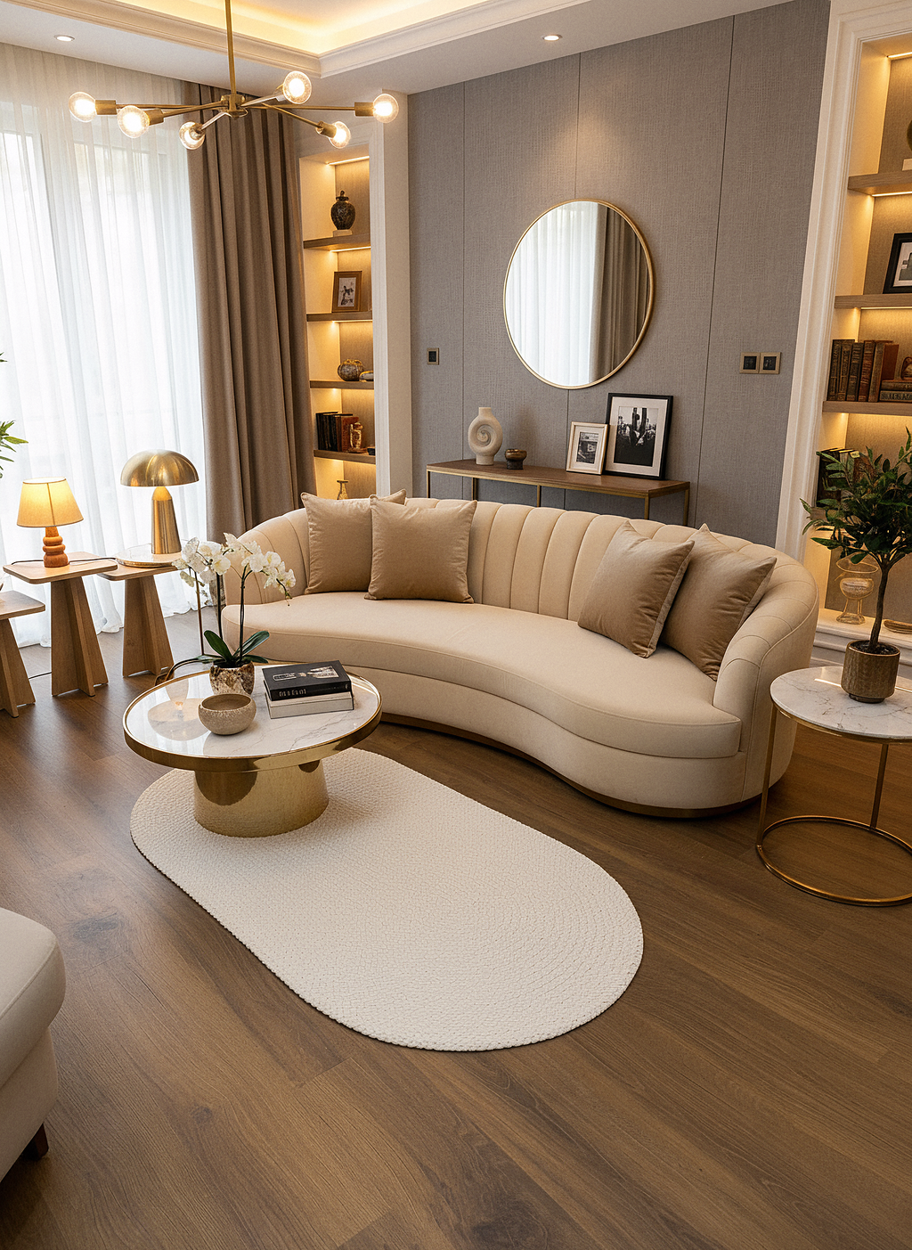 JÜT ÖRGÜ-09 KREM El Örgüsü Jüt Hasır Halı