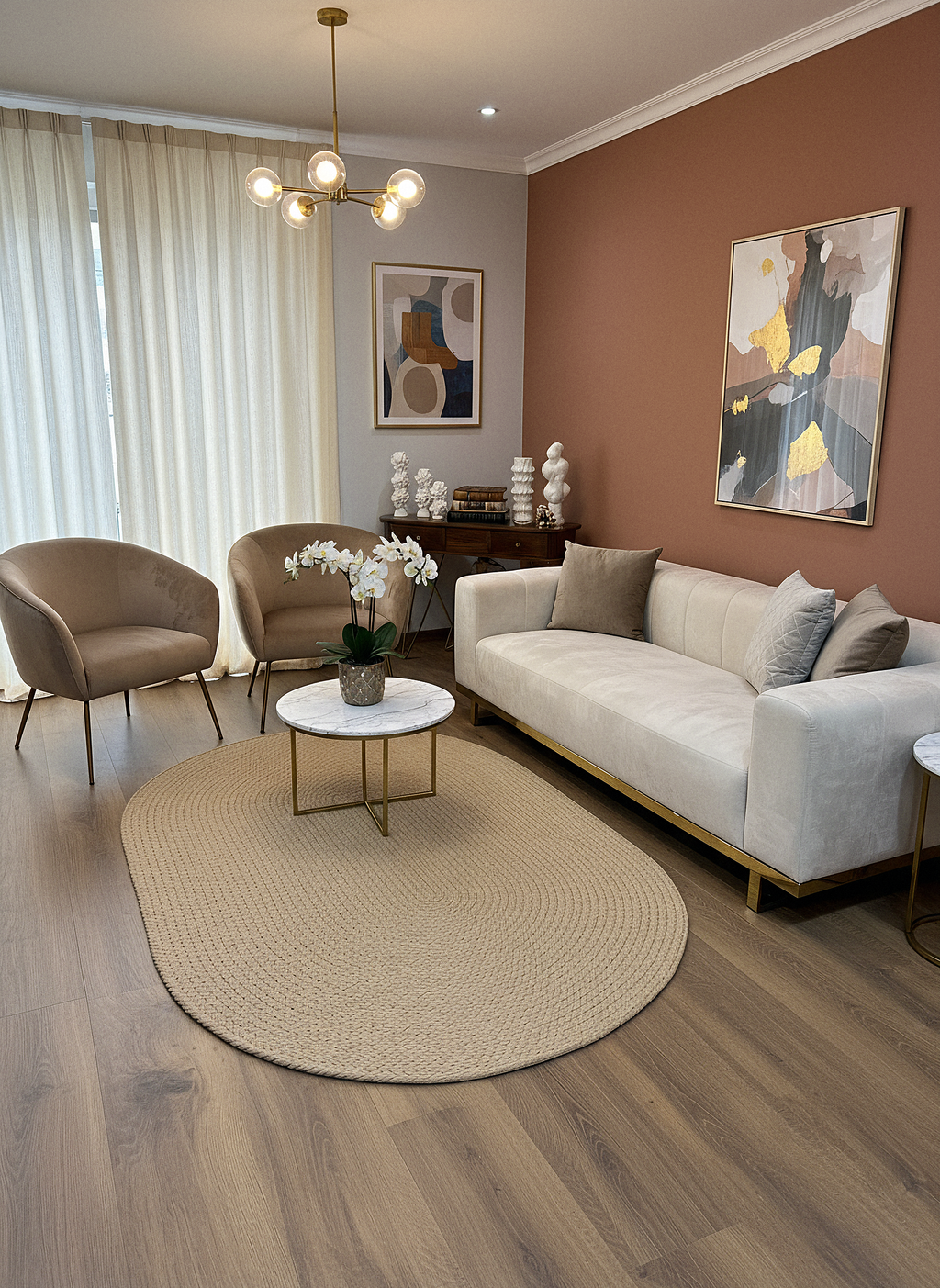 JÜT ÖRGÜ-10 VİZON El Örgüsü Jüt Hasır Halı