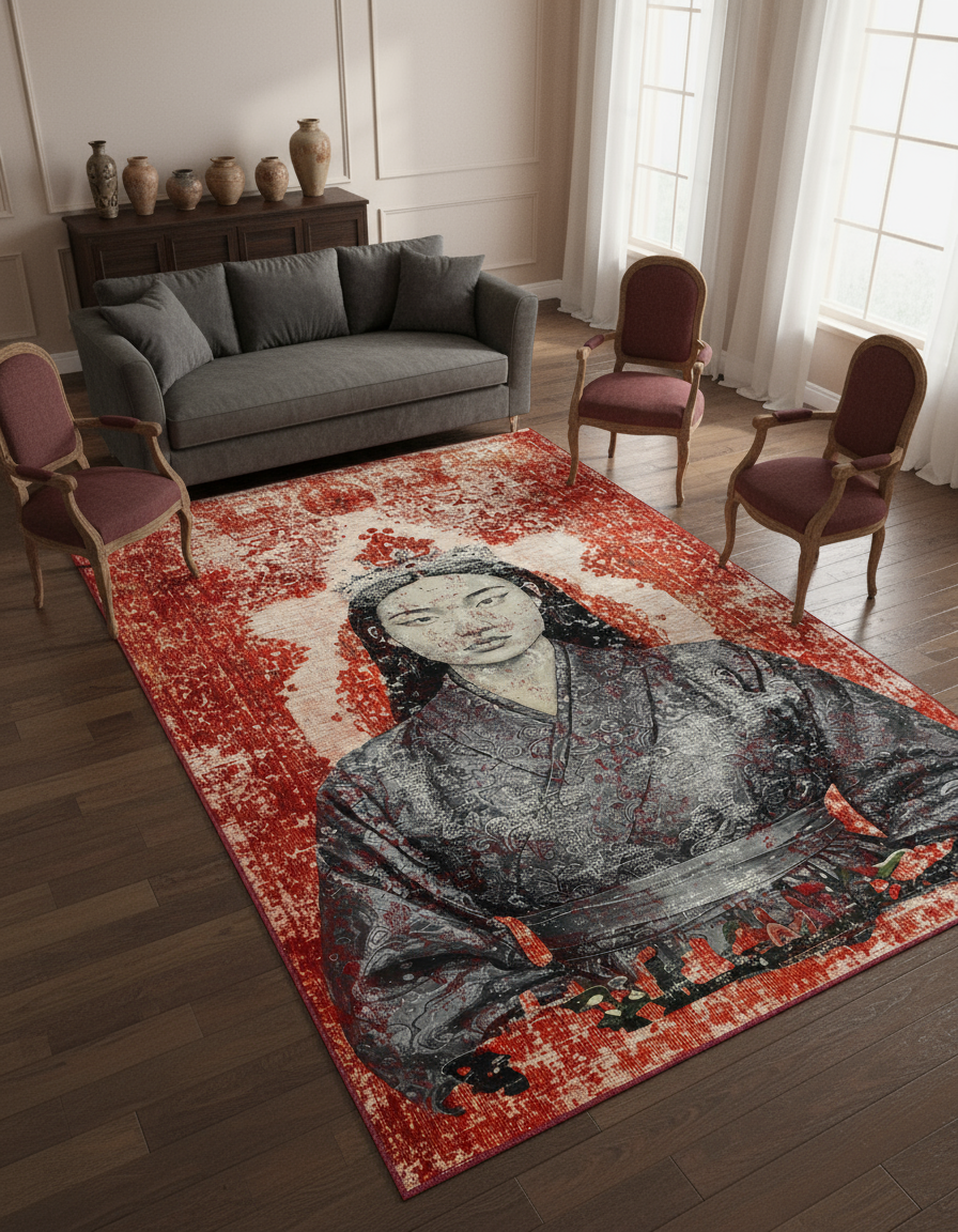 Arte HD008 İnsan Temalı Klasik Dekoratif Dokuma Halı