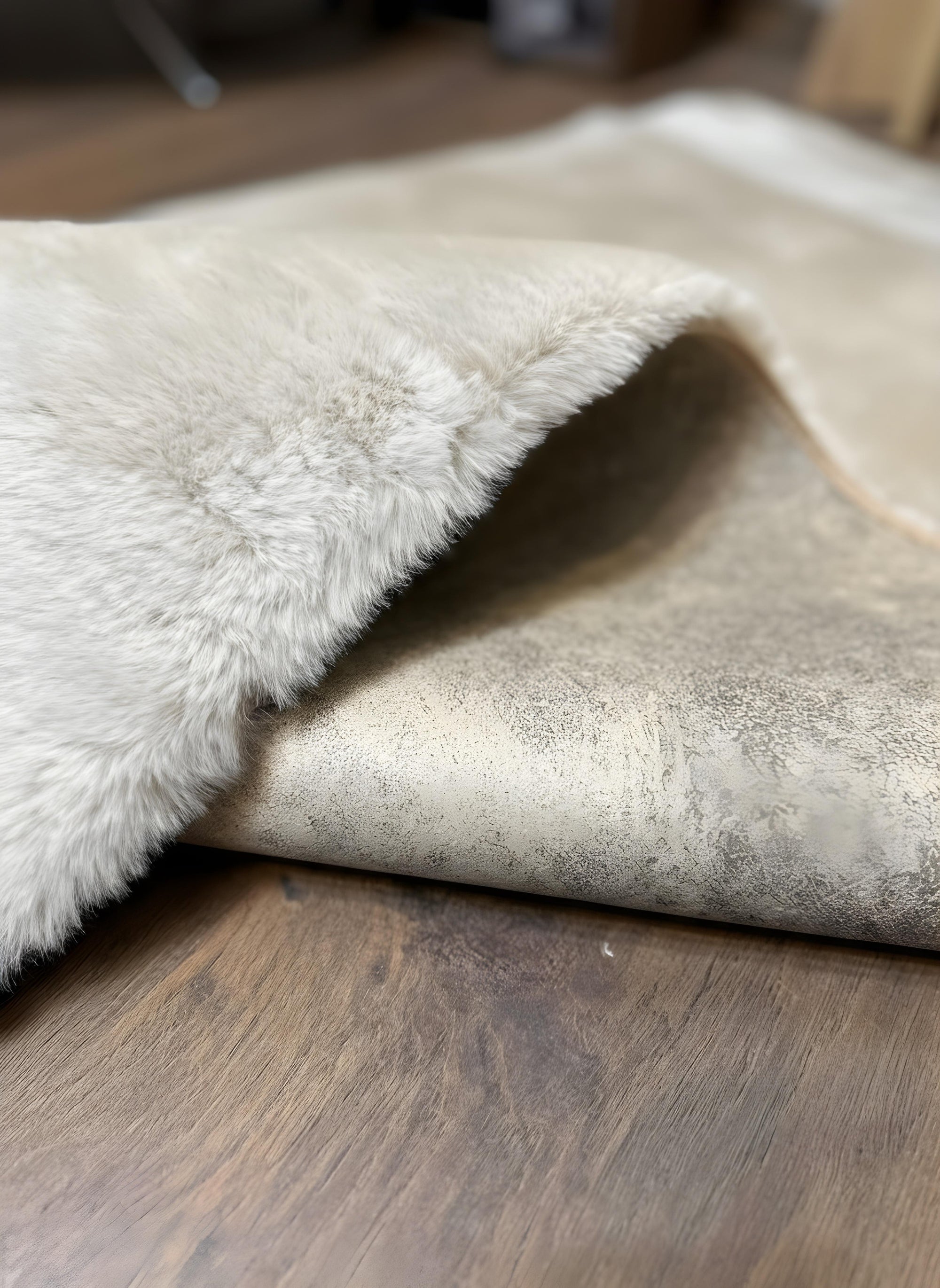 TAVŞAN BEJ -  Kaymaz Taban Tavşan Shaggy Yatak Odası Oturma Odası Çocuk Odası Halısı