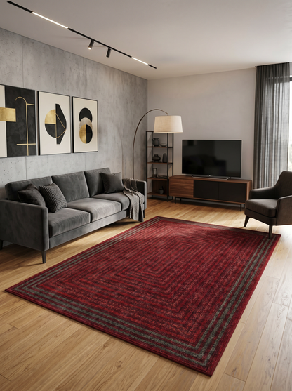 ARTE VN074 Klasik Afgan Desenli Renkli Dekoratif Salon Mutfak Koridor Halısı