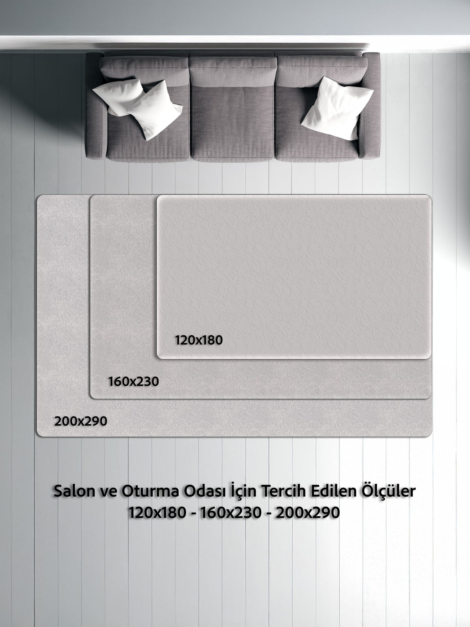 Arte DS268 Modern Geometrik Desenli Dekoratif Dokuma Halı