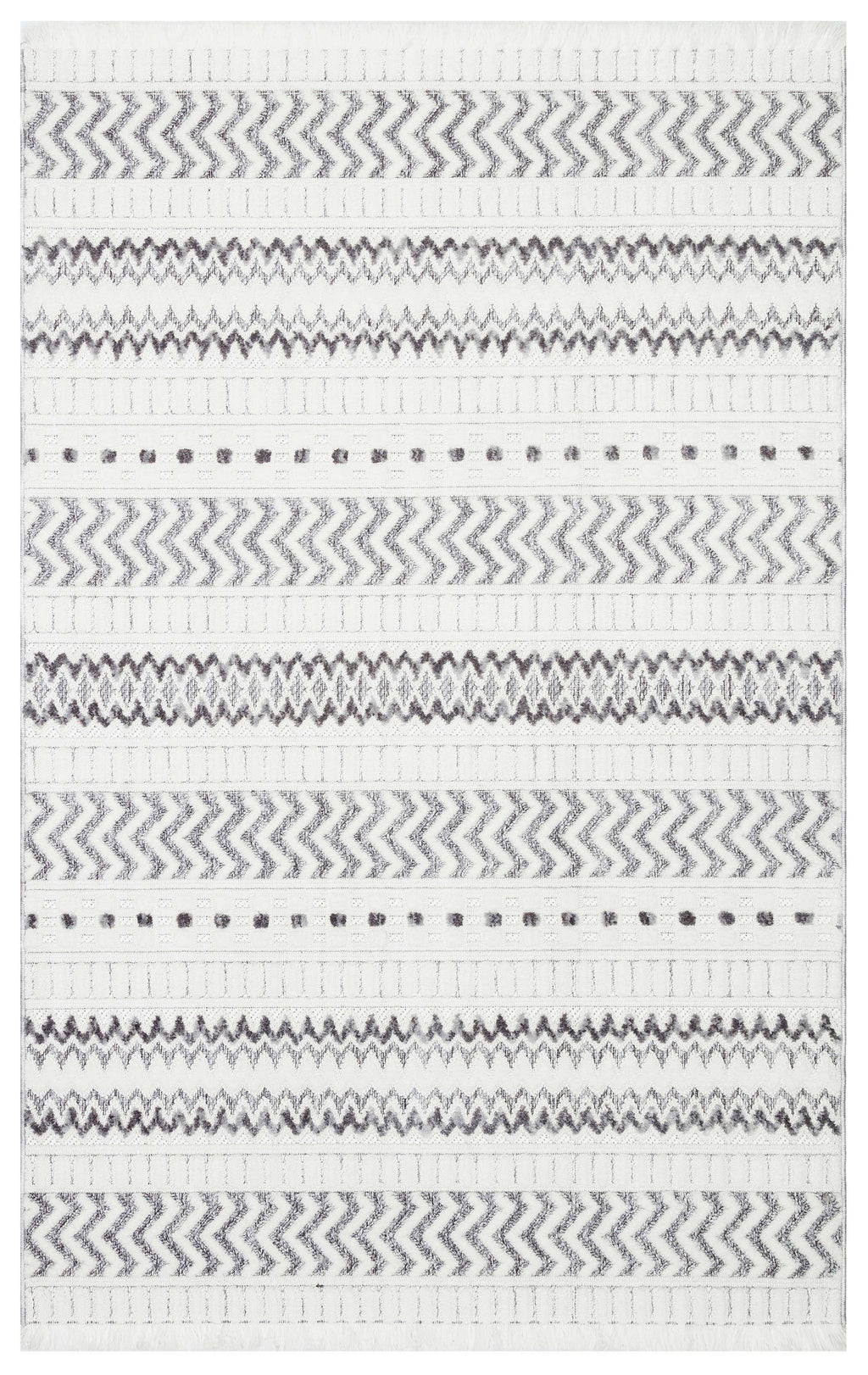 PALERMO T7 GRİ Modern Geometrik Desenli Salon Mutfak Koridor Halısı-KP