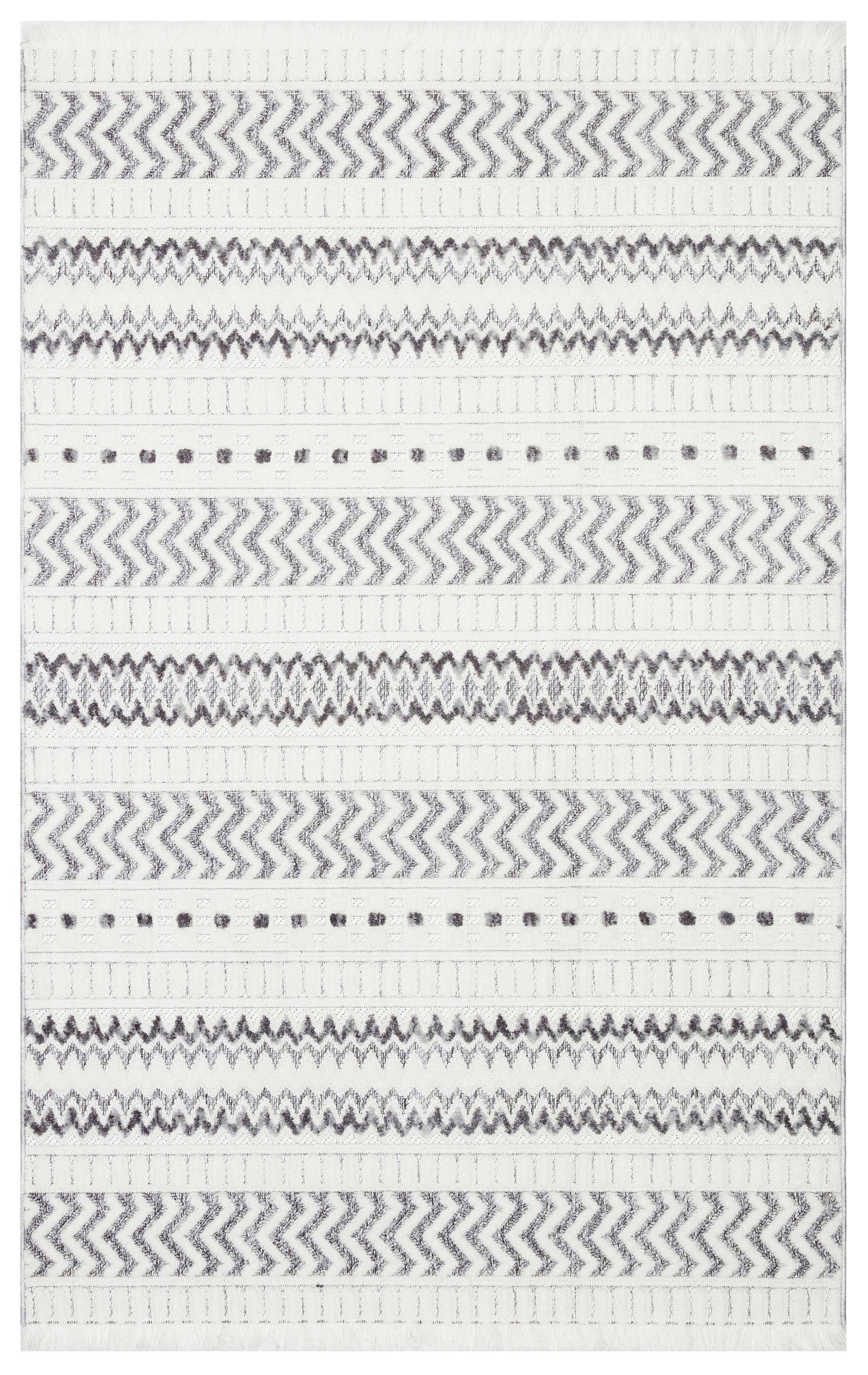 PALERMO T7 GRİ Modern Geometrik Desenli Salon Mutfak Koridor Halısı-KP