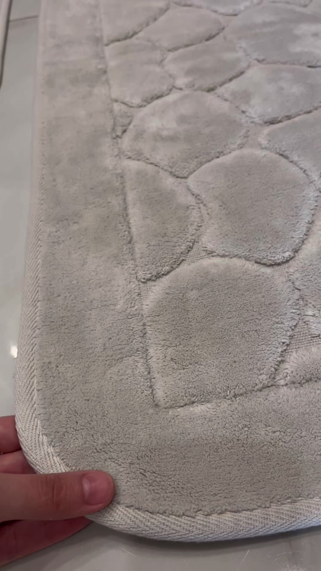 KREM - Yıkanabilir Pamuk Dokuma Taban Taban 60x100 50x60 2'li Banyo Paspas ve Klozet Takımı